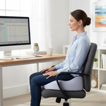 Memory Foam Seat Cushion for Sit Bone Support - Ideal for Office and Car Use