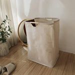 Foldable Cotton-Linen Laundry Basket – Versatile Storage Solution