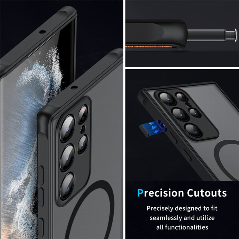 Magnetic Phone Case | Shockproof Protection | Available in Multiple Colors