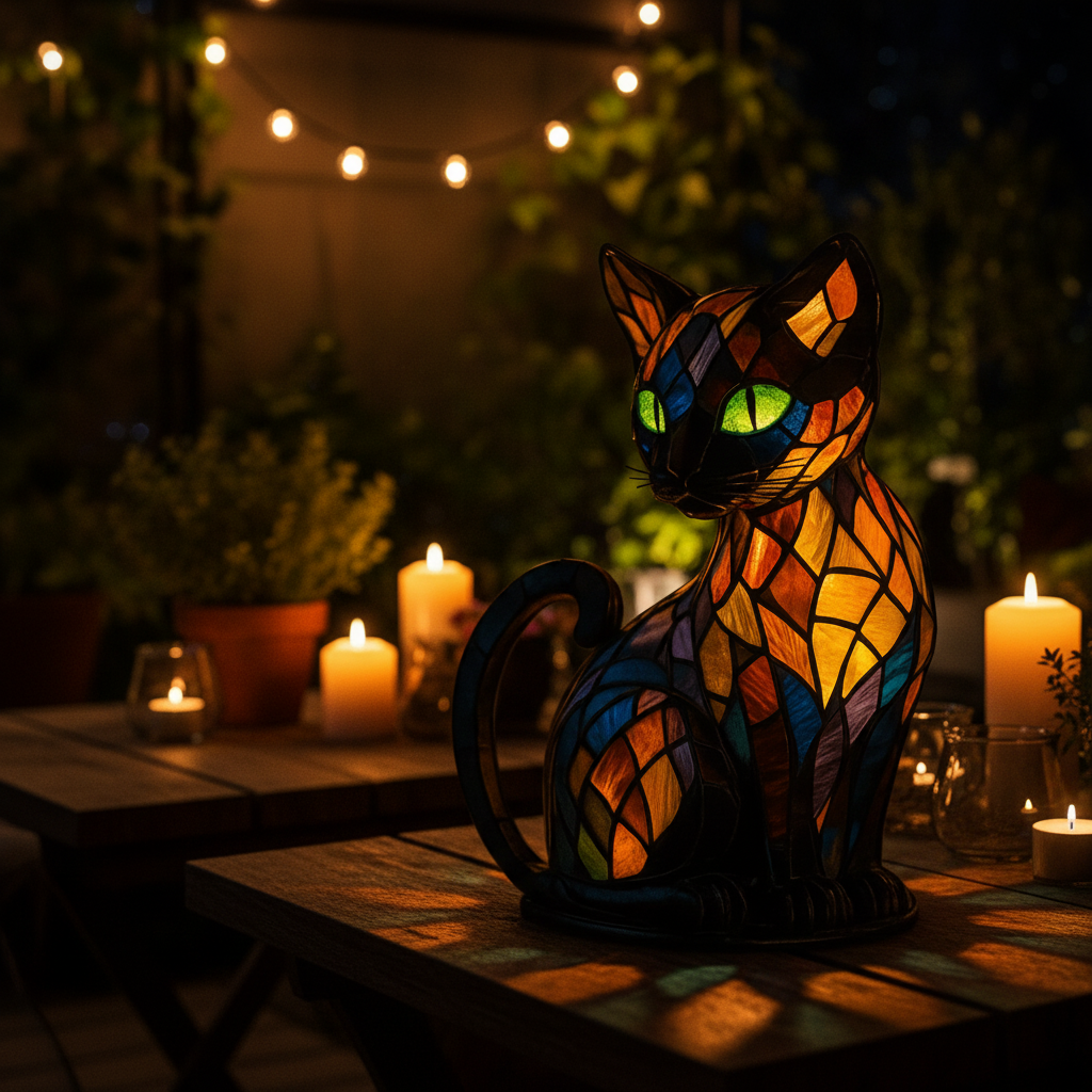 Playful LED Cat Night Light with Gentle Ambient Glow