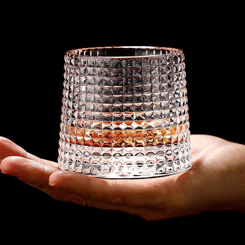 Rotating Whiskey Glasses for a Touch of Refinement