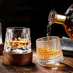 Rotating Whiskey Glasses for a Touch of Refinement
