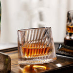 Rotating Whiskey Glasses for a Touch of Refinement