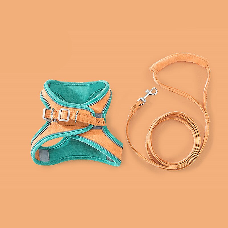 Comfortable Cat Harness with Reflective Stripes for Safe Night Walks | 50% OFF
