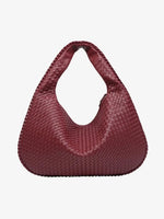 Multi-Purpose Woven Leather Hobo Bag – Lightweight and Ideal for Daily Use