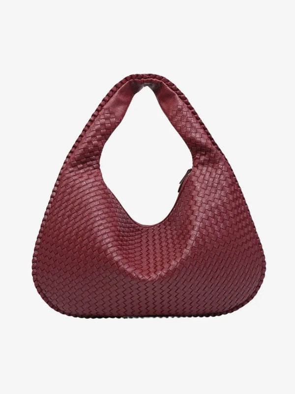 Multi-Purpose Woven Leather Hobo Bag – Lightweight and Ideal for Daily Use