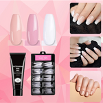 Nail Extension Kit with Gel and Tips | DIY Set for Natural, Long-Lasting Results