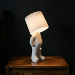Humorous Battery-Powered Table Lamp with Dimmer | Wireless
