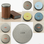 Rolling Knife Sharpener Set with Diamond Grinder and Wooden Base