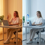 Compact Wireless Air Conditioner - Silent Cooling Without Rotor Blades