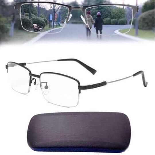 Progressive Intelligent Glasses | Multi-Focal Technology | Black