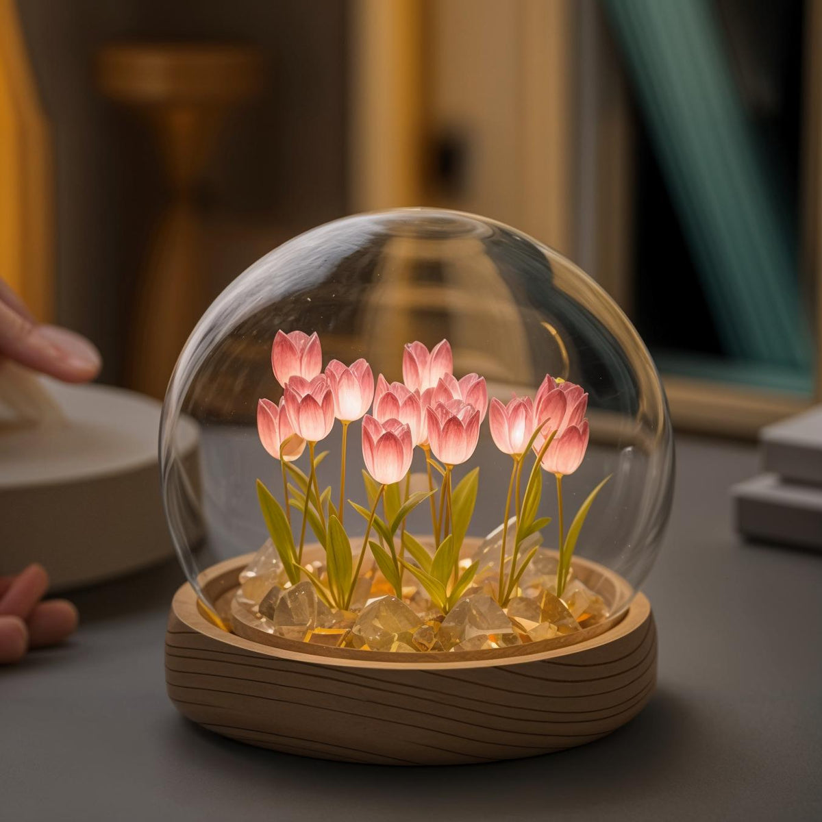 Color-Changing LED Ceiling Lamp for Indoor Use