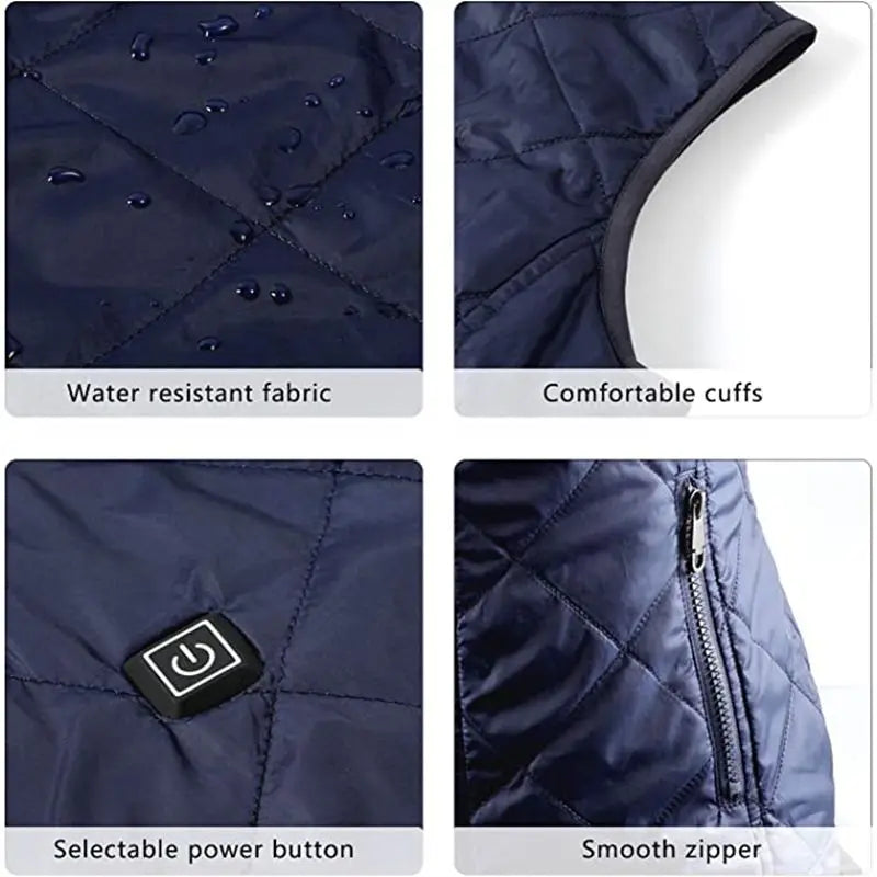 Women's Heated Vest | USB-Powered with Infrared Technology | Temperature Regulating & Lightweight | Perfect for Autumn & Winter
