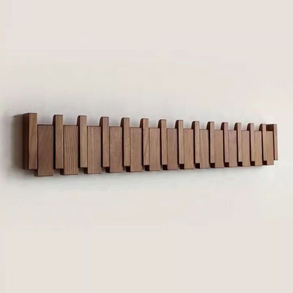 Handcrafted Wall Coat Rack in Piano Style