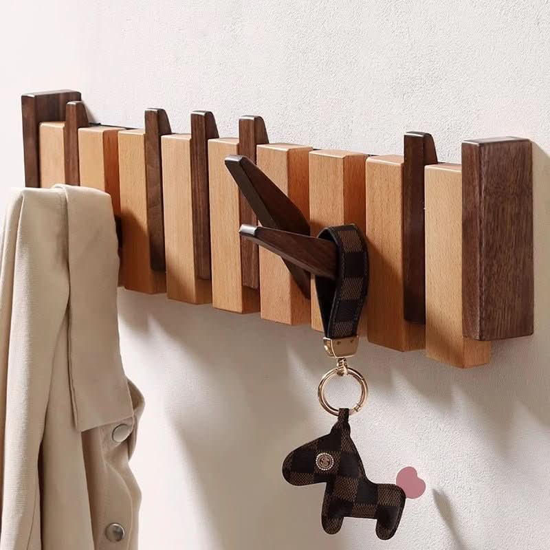 Handcrafted Wall Coat Rack in Piano Style