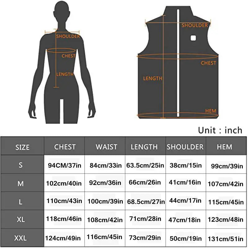 Women's Heated Vest | USB-Powered with Infrared Technology | Temperature Regulating & Lightweight | Perfect for Autumn & Winter