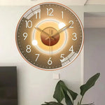 20 cm Silent Wall Clock with Classic Design in Plastic and Glass – Elegant and Easy to Read for Any Room