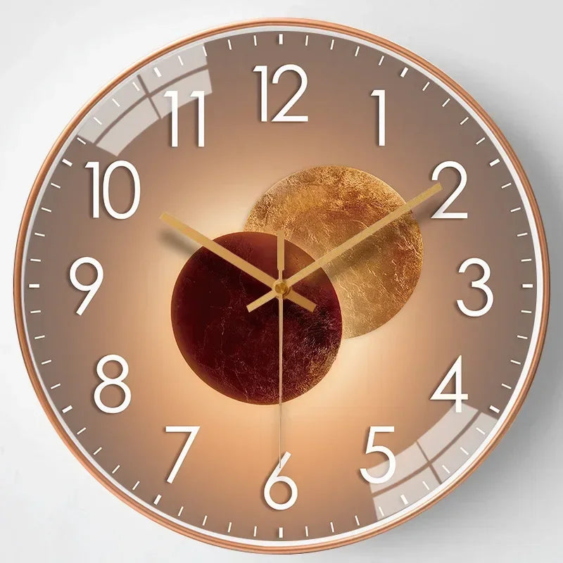 20 cm Silent Wall Clock with Classic Design in Plastic and Glass – Elegant and Easy to Read for Any Room