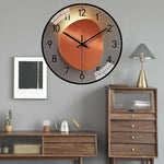 20 cm Silent Wall Clock with Classic Design in Plastic and Glass – Elegant and Easy to Read for Any Room