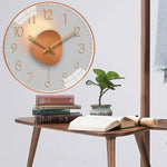 20 cm Silent Wall Clock with Classic Design in Plastic and Glass – Elegant and Easy to Read for Any Room
