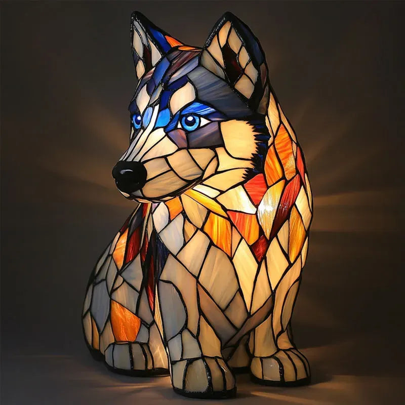 Handcrafted Dog Motif Lamp – Stylish Lighting for Dog Lovers