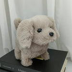 Interactive Brown and White Robotic Puppy Toy