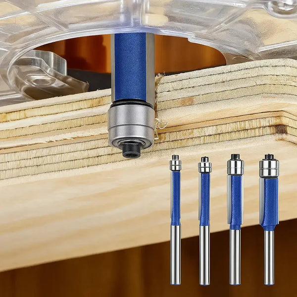 Set of 4 Deburring and Polishing Tools for Smooth, Splinter-Free Edges