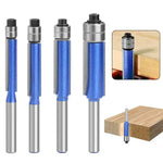 Set of 4 Deburring and Polishing Tools for Smooth, Splinter-Free Edges