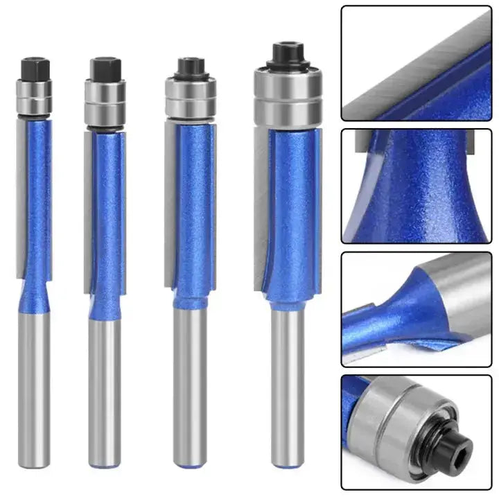Set of 4 Deburring and Polishing Tools for Smooth, Splinter-Free Edges