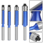Set of 4 Deburring and Polishing Tools for Smooth, Splinter-Free Edges