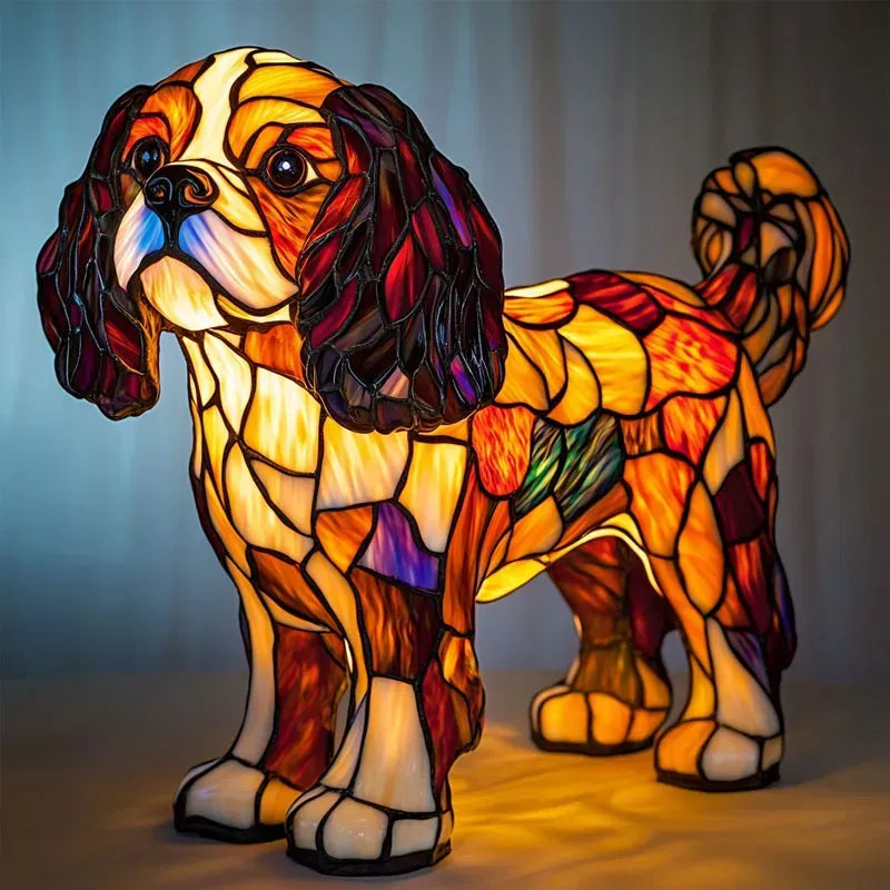 Handcrafted Dog Motif Lamp – Stylish Lighting for Dog Lovers