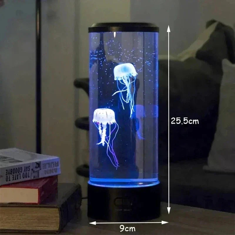 LED Mood Lamp Jellyfish with Color Changing Features for Office
