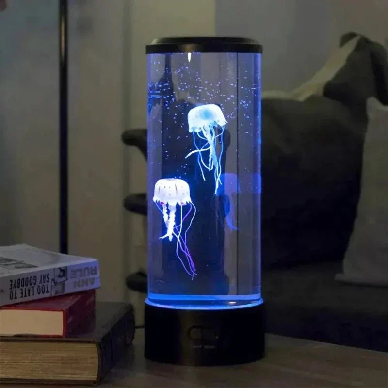 LED Mood Lamp Jellyfish with Color Changing Features for Office