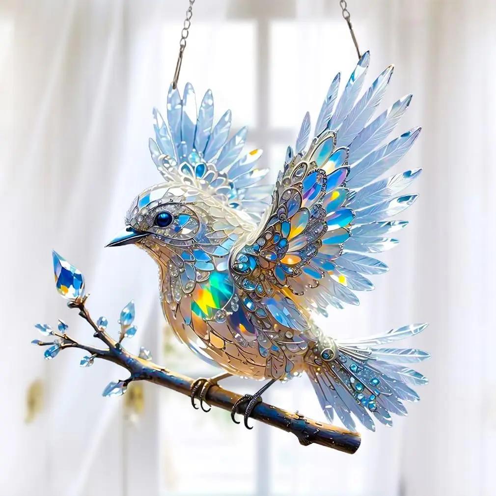 Crystal Bird Window Ornament – Sparkling Light Reflections for Your Home