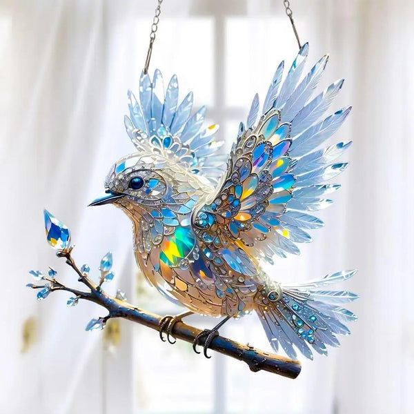 Crystal Bird Window Ornament – Sparkling Light Reflections for Your Home