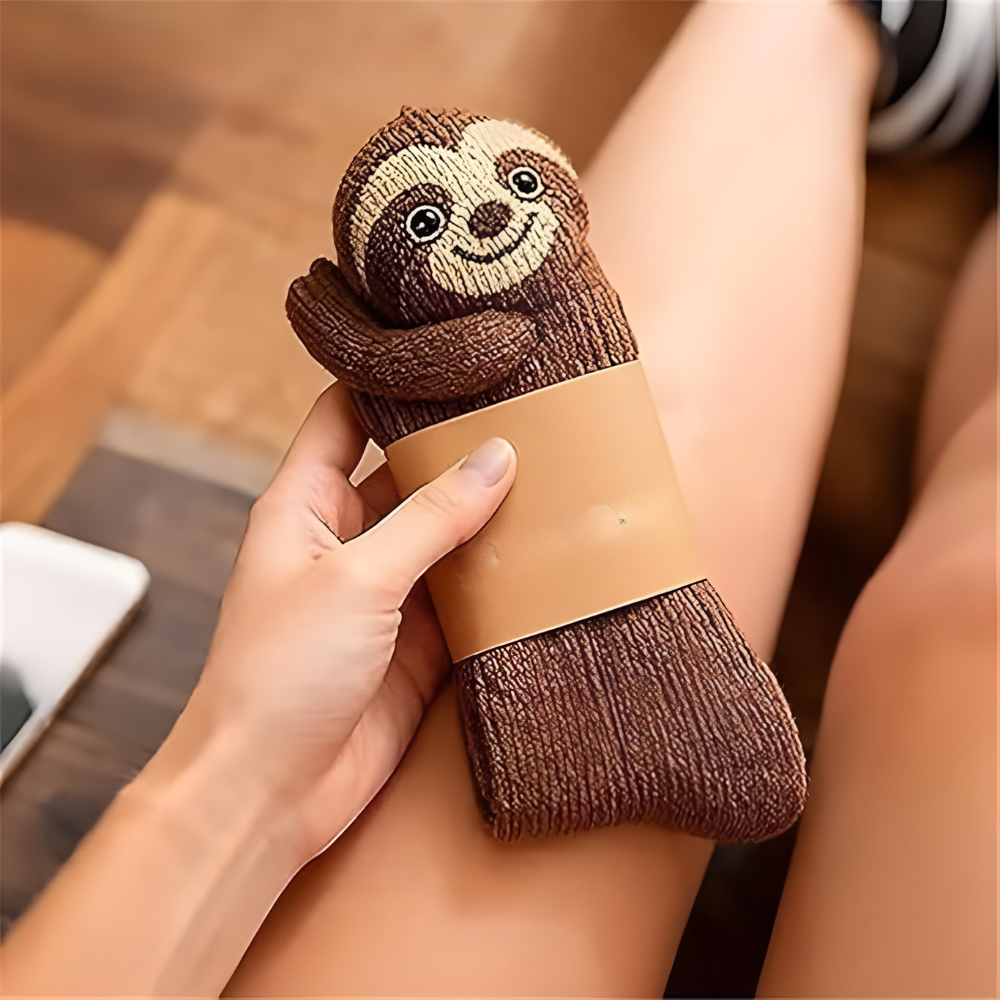 Unisex Soft and Cozy Animal-Patterned Winter House Socks