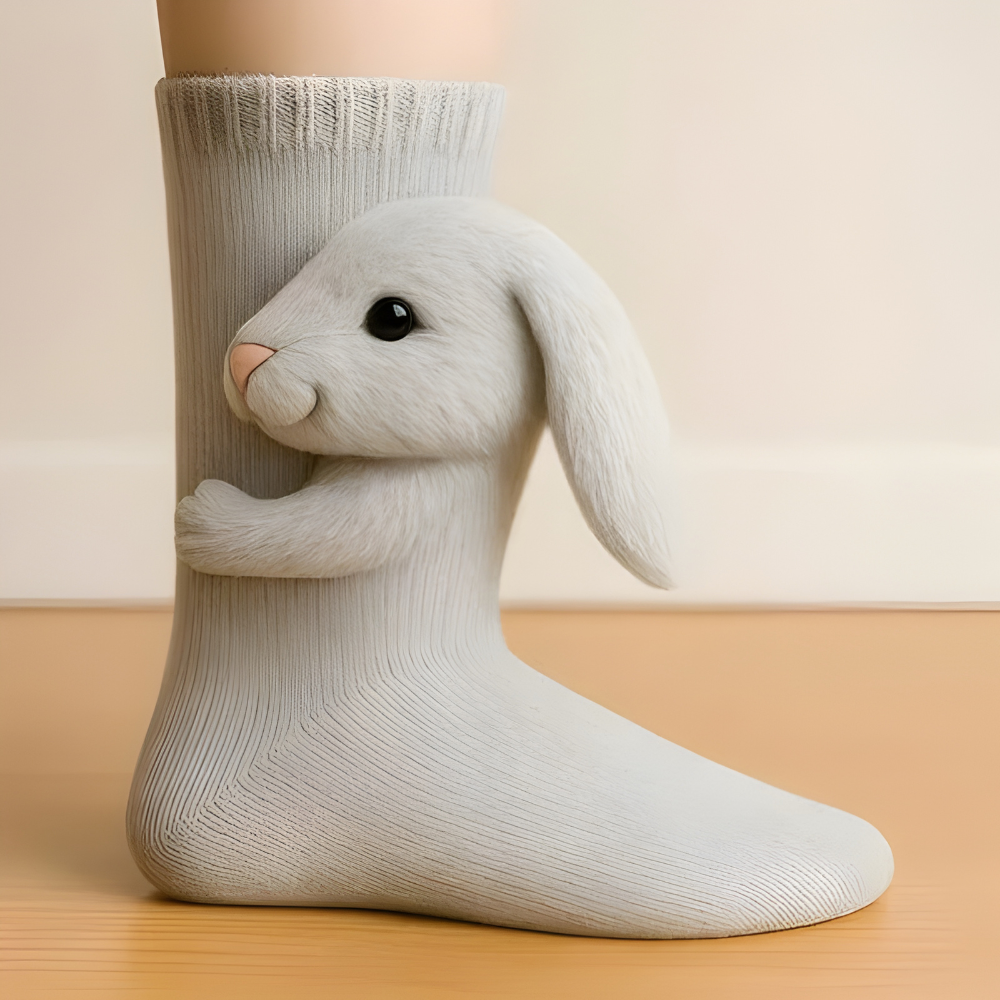 Unisex Soft and Cozy Animal-Patterned Winter House Socks