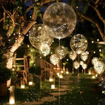 Set of 10 Warm White LED Balloons for Parties and Weddings