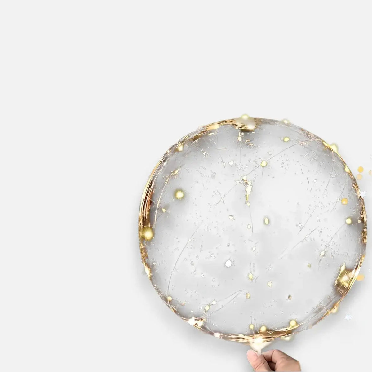 Set of 10 Warm White LED Balloons for Parties and Weddings