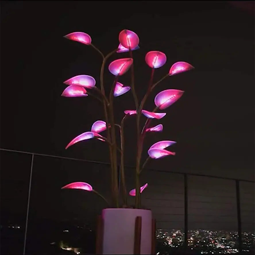 Programmable Ambient Light LED Plant for Indoor Spaces