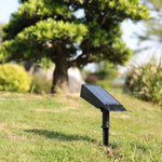 Adjustable Zoom Lens LED Solar Spotlight for Gardens - Weatherproof IP65 Warm White Energy Efficient Lighting for Lawns, Flower Beds, and Facades