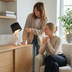 Humorous Battery-Powered Table Lamp with Dimmer | Wireless