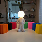 Humorous Battery-Powered Table Lamp with Dimmer | Wireless