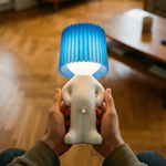 Humorous Battery-Powered Table Lamp with Dimmer | Wireless