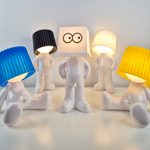 Humorous Battery-Powered Table Lamp with Dimmer | Wireless
