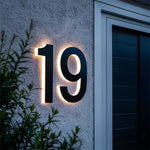 Customizable LED House Numbers for Contemporary Homes