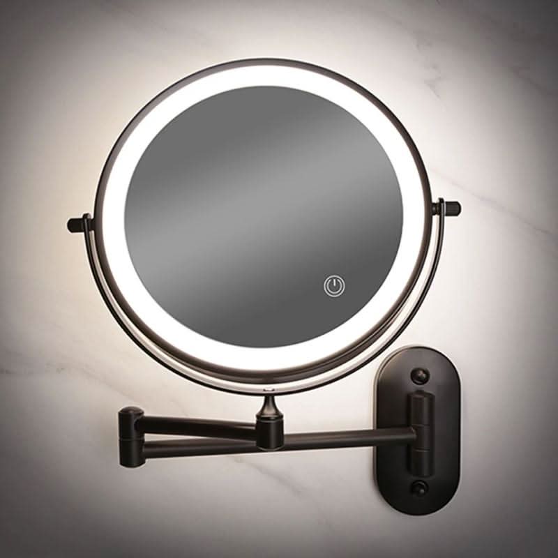 LED Magnifying Mirror with Adjustable Lighting and Rechargeable Battery