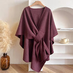 Luxurious Poncho-Scarf-Coat for All Seasons