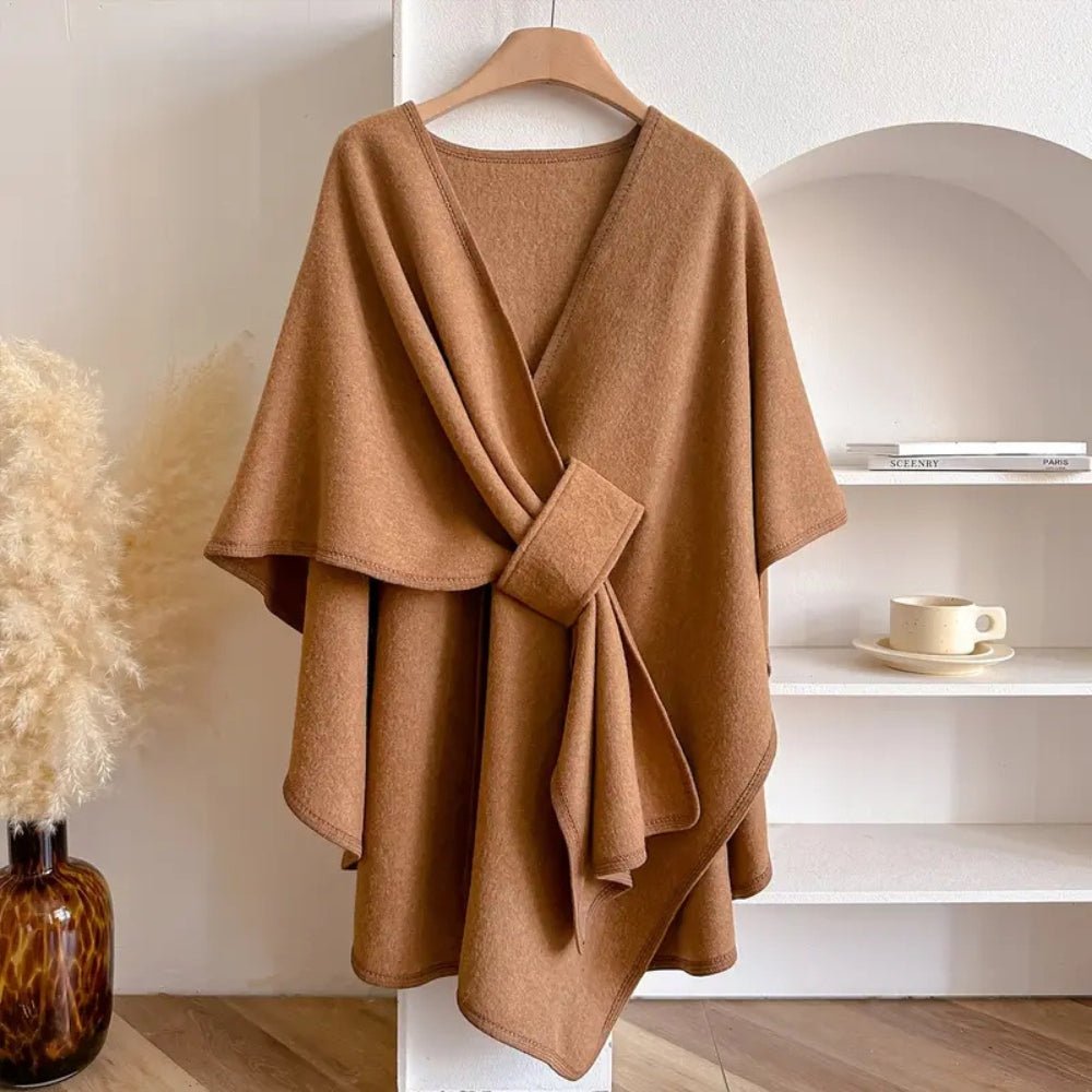 Luxurious Poncho-Scarf-Coat for All Seasons