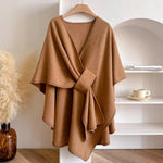 Luxurious Poncho-Scarf-Coat for All Seasons
